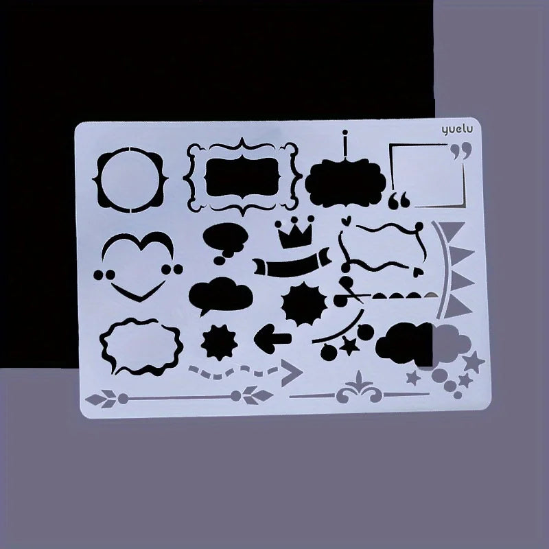 A4 5pcs/set  DIY Painting Template Wall Stencil Airbrush Scrapbook Coloring Embossing Album Diary Christmas Drawing Copy Templat