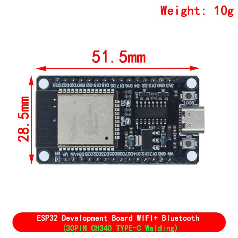 ESP32 Development Board WiFi + Bluetooth CP2102/CH340C Ultra-Low Power Wireless Module ESP32-32 NodeMCU-32S