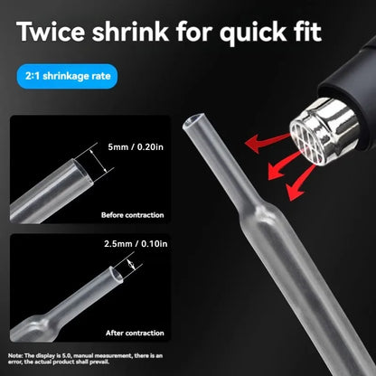 Waterproof Heat Shrink Tubing 4:1 Heat Shrink Tube Wiring Accessories Transparent Insulation Cable Sleeve Heat Shrink Tubing Kit