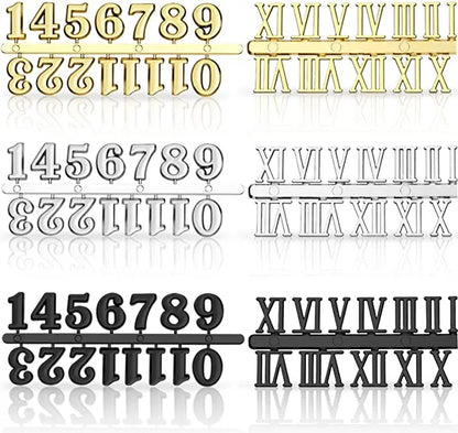 1Set Roman Numerals Handmade Material Restore Digital Repair Tools Clock Numerals Accessories Arabic Number Quartz Clock Parts