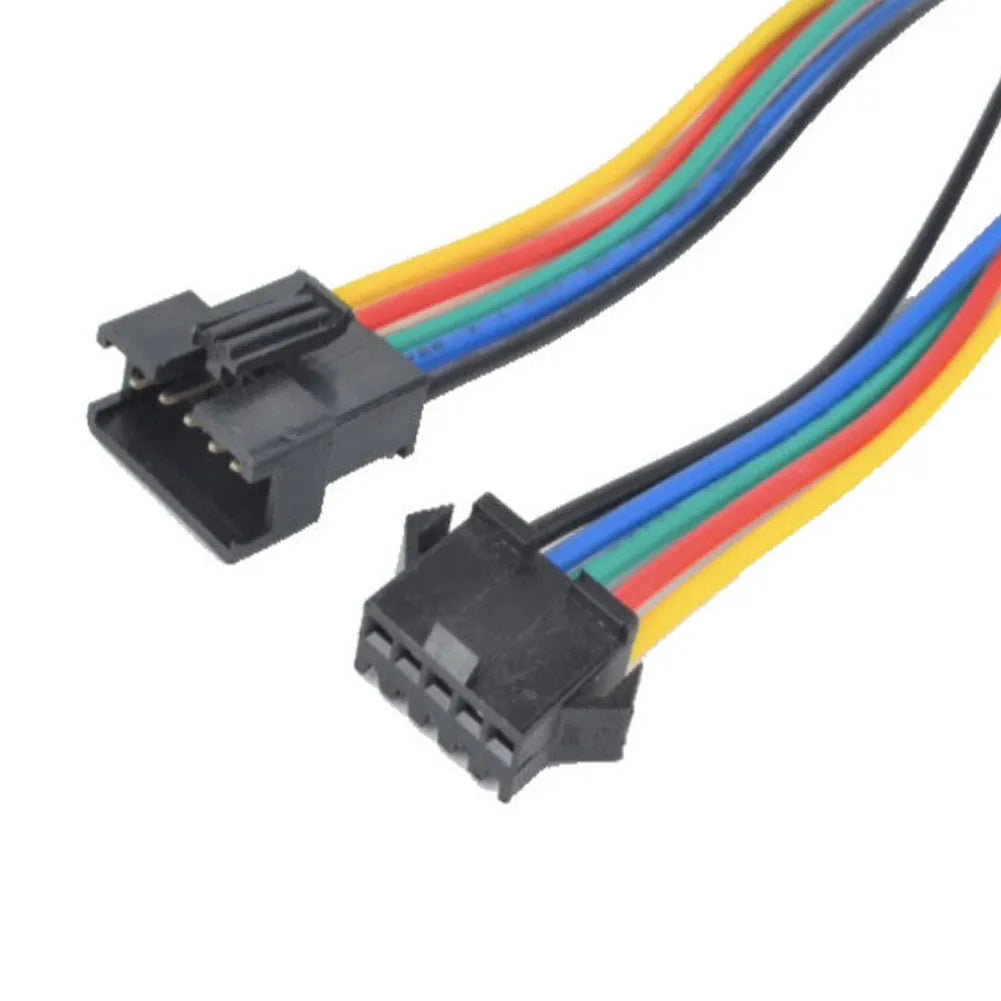 Wire Connector 2/3/5 Pin Male And Female Connector PVC Outside+ Tinned Copper Inside With Cable Light 10cm Connector Black