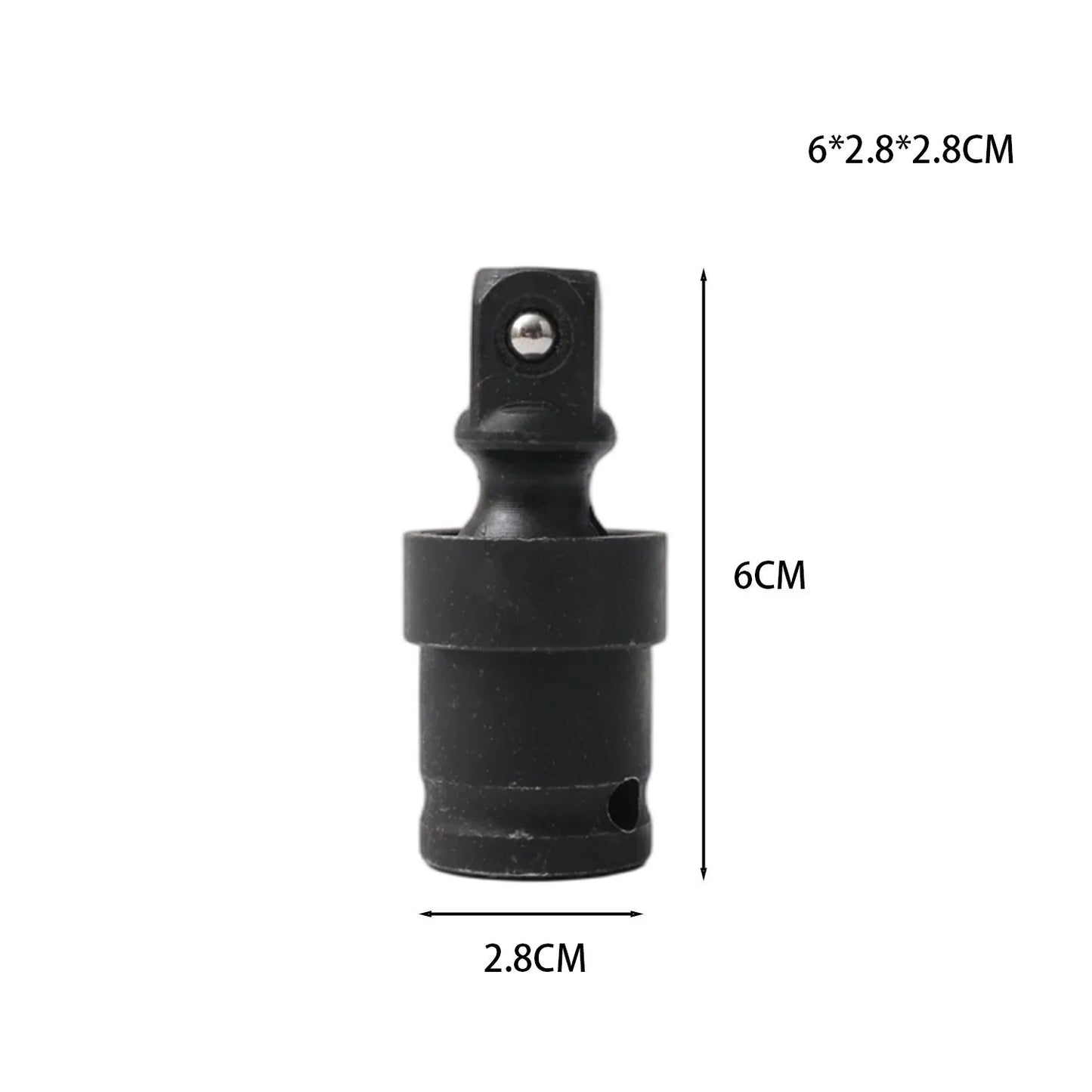 Universal Joint Socket 1/2 Inch Drive Impact Swivel Adapter 360 Degree Extension Bar for Car Auto Repair Pneumatic Wrench Tool