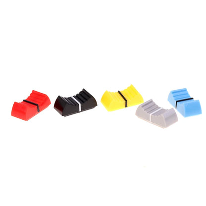 10PCS/set Fader Knob Cap Touch Sensitive Slider Ribbed Mixer Desk Switch Knob Cap