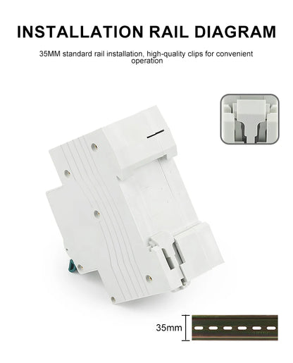 RCBO Electro-Magnetic Type Residual Current Circuit Breaker 2P 1P+N, Overcurrent and Leakage Protection 50/60Hz