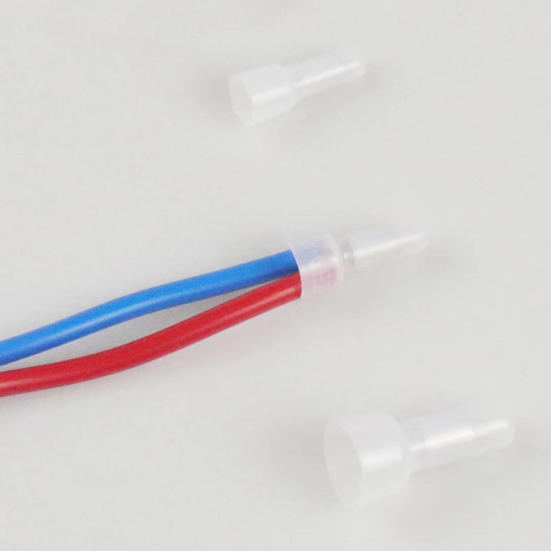 100/250Pcs Nylon Insulated Closed End Crimp Terminals – 22-16 / 16-14 / 12-10 Gauge Wire Crimp Cap Connector Kit
