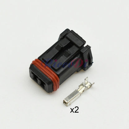 2 Way Waterproof Automotive Wiring Connector Rearview Mirror Terminal Socket MX19002P51 / MX19002S51
