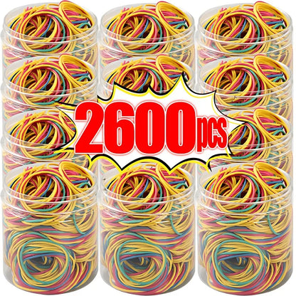 Wholesale Multicolour Elastic Rubber Bands Adjustable Fastener O Rings Stretchable Household Office School Stationery Supplies