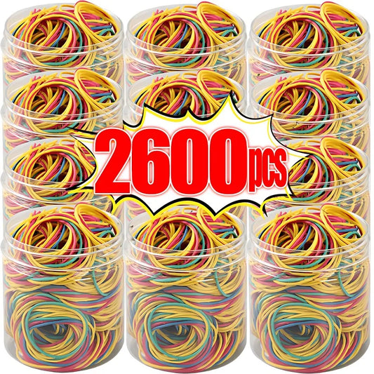 Wholesale Multicolour Elastic Rubber Bands Adjustable Fastener O Rings Stretchable Household Office School Stationery Supplies