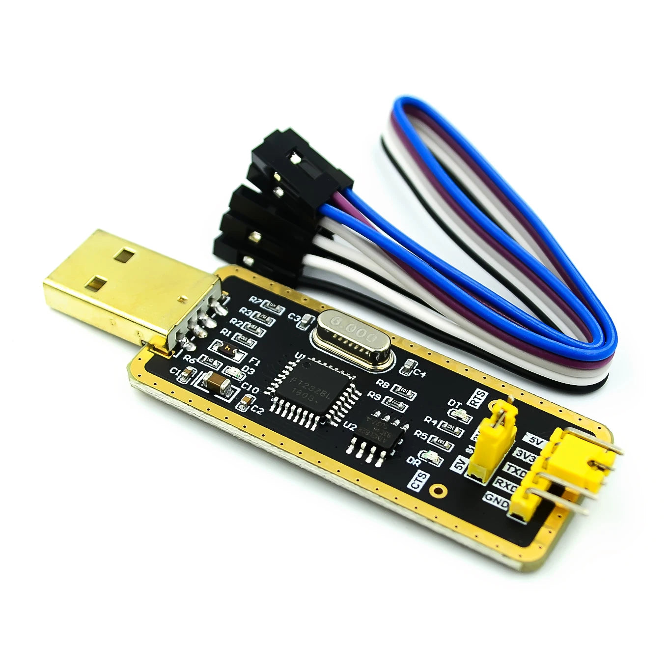 FT232 USB 2.0 to TTL Serial Adapter Module Cable 5V/3.3V for Arduino and Debugging
