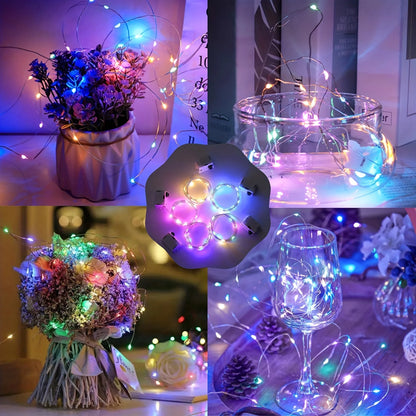 10Packs 3m LED String Lights Warm/Multicolor/Red/Green/Blue/Pink/Purple/White Christmas Atmosphere Firefly Lamp Starry Sky Light
