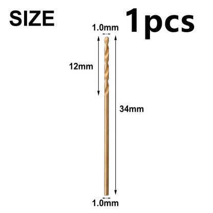 HSS M35 Cobalt Drill Bit Set 1–3mm for Stainless Steel Auger High-Quality Drill Press Power Tool Parts