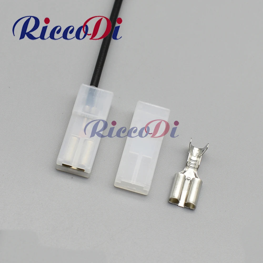 1 Pin Unsealed Automotive Wiring Harness Connector with 6.3 mm Terminal Compatible with 336524-1