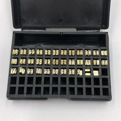 120pcs Coding Machine Word Grain 2*3*15mm Hot Stamp Copper Letters Thermal Ribbon Printing Font Semi-Automatic Tools