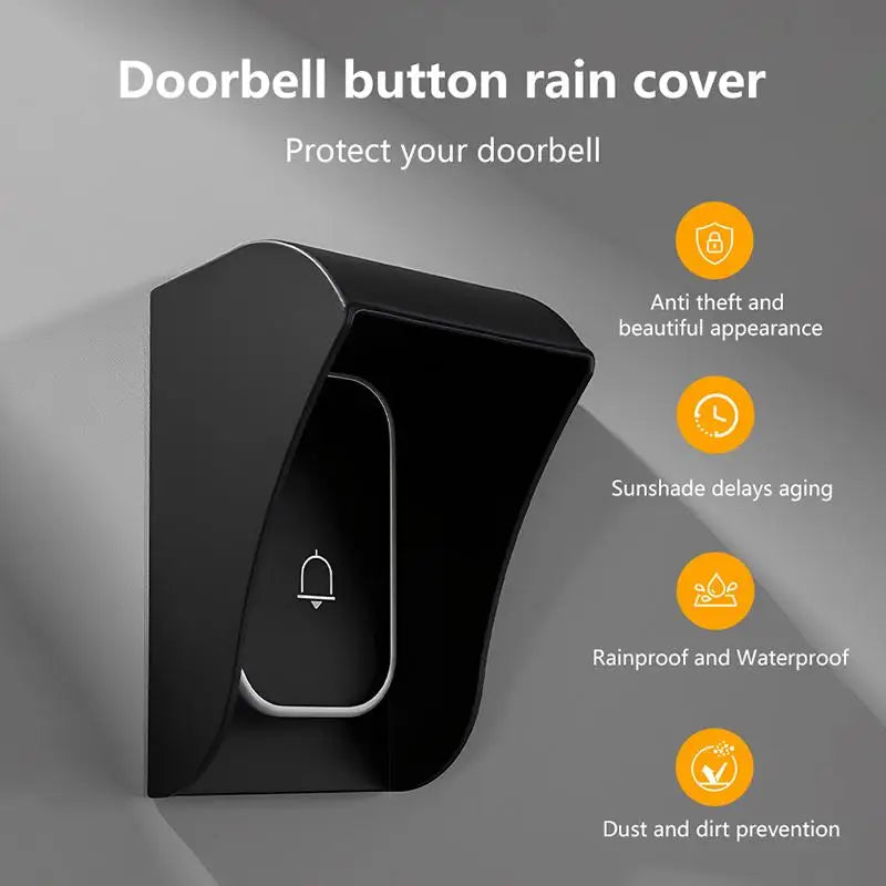 New 1/2/3PCS Waterproof Guard Cover Rainproof Case Plastic Rain Protector Outdoor Wireless Doorbell Cover