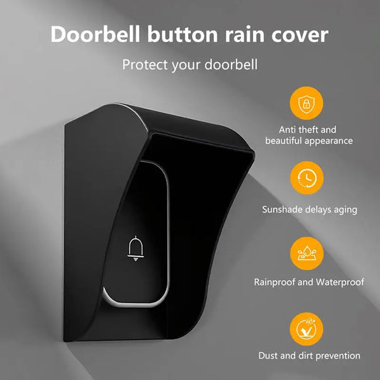 New 1/2/3PCS Waterproof Guard Cover Rainproof Case Plastic Rain Protector Outdoor Wireless Doorbell Cover