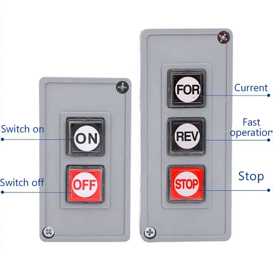 New TPB-2/3 Start Stop Button Switch Box  Switch Control Motor Button Box 2-position TPB-2/3