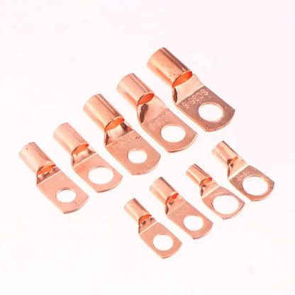 Copper Ring Terminal Lug Kit AWG 4–12 with Heat Shrink Tubing 60/100/130PCS | Battery Cable Connector Set