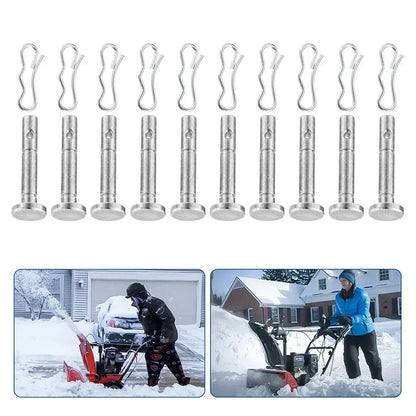 Shear Pins #738-04124A And Cotter Pins For Snowblower Set Metal 1/4" X 1-1/2" Snowblower Set Accessories