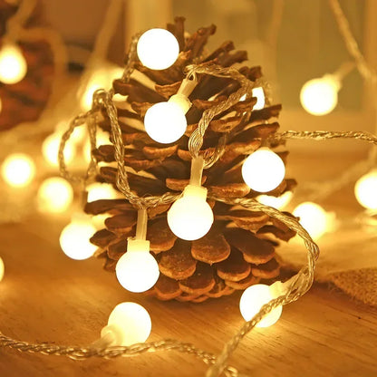 10M USB/Battery Power Ball LED String Lights Garland Lights Outdoor Lamp Wedding Garden Fairy Lights Christmas Decoration