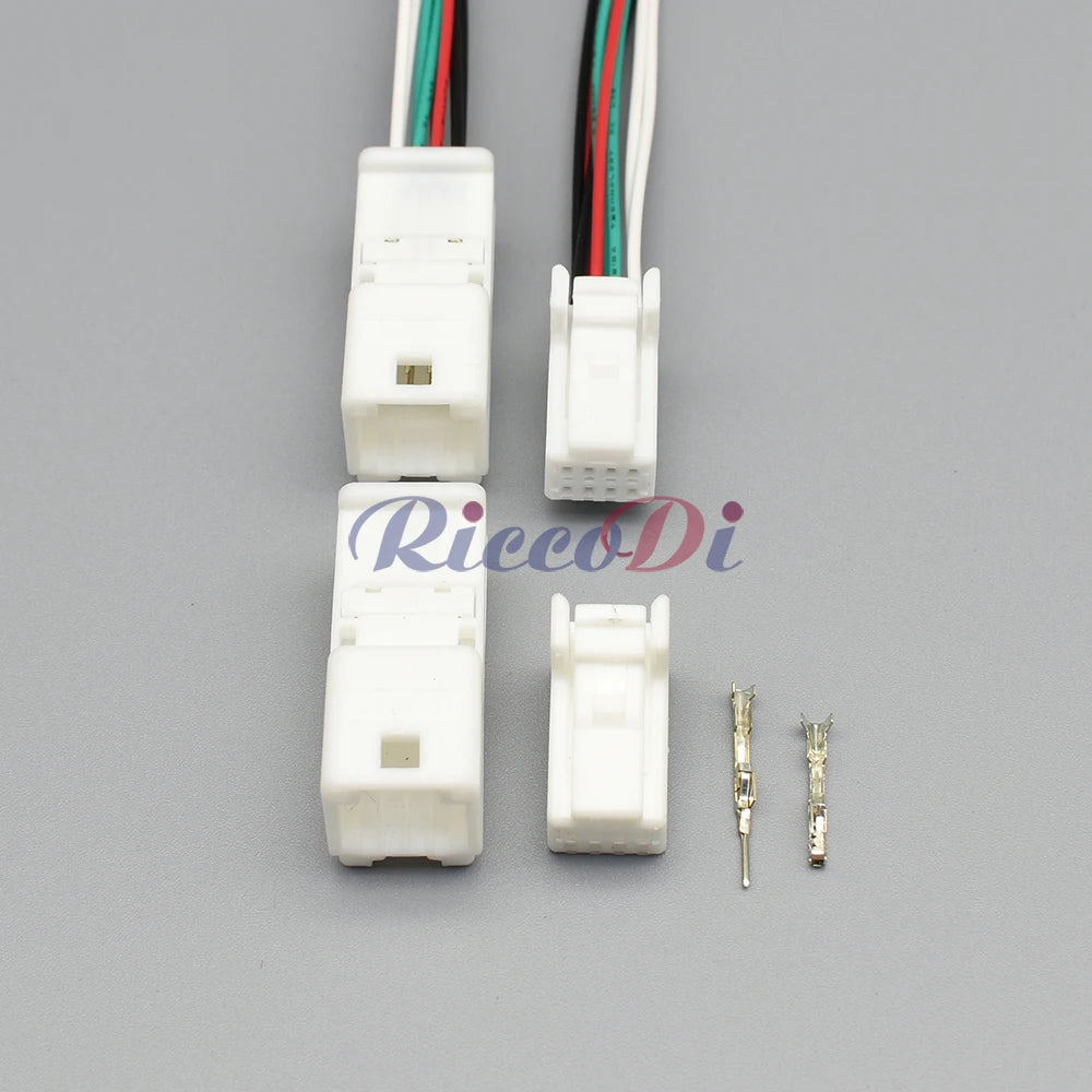 8-Pin Tyco AMP Auto Connector 0.7mm for Toyota 1376352-1 1565804-1 | Male Female Set + Wire Harness