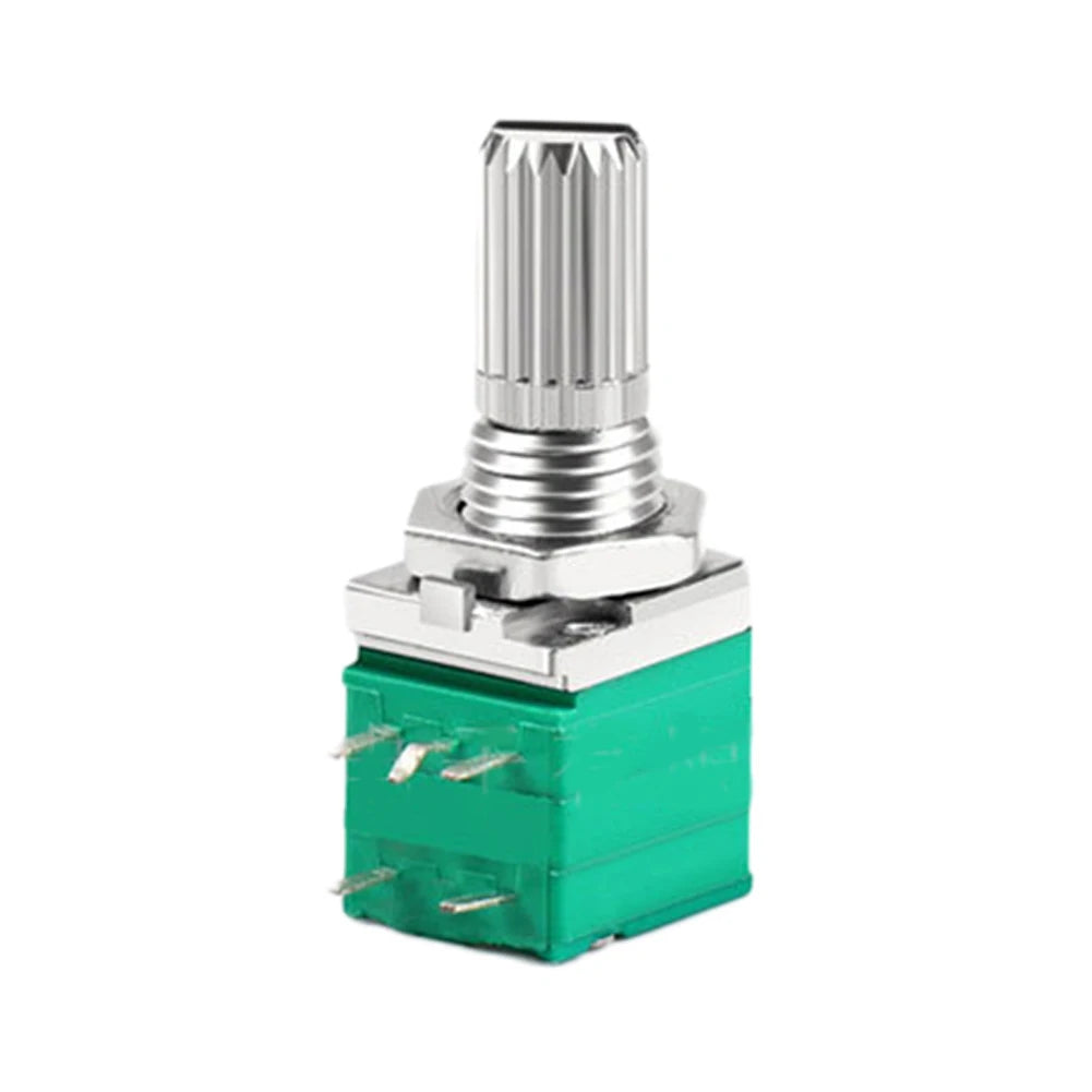 Audio Equipment 60*60*60 Mm Sealing Potentiometer Knurled Shaft Potentiometer Control Device Plastic Shell Single Linear Use