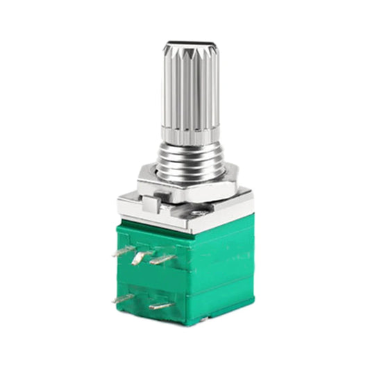 Audio Equipment 60*60*60 Mm Sealing Potentiometer Knurled Shaft Potentiometer Control Device Plastic Shell Single Linear Use