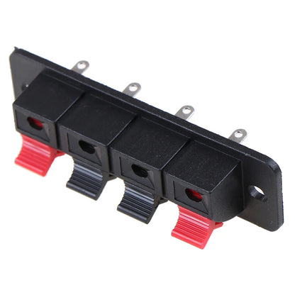 Spring Speaker Terminal Connector 4 Position Wiring Clip 2PCS