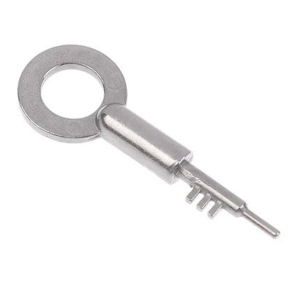 New Stainless Steel 3-Tooth Lock Key Blank Universal - Bathroom Door Keys Home Security Replacement Keys