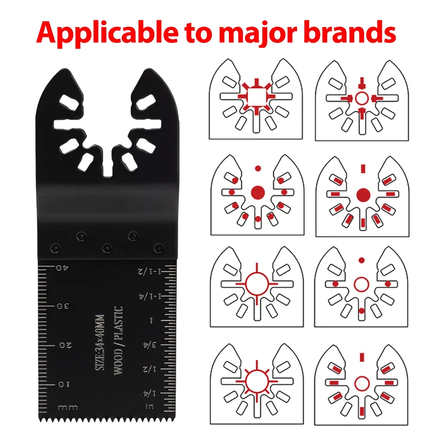 Universal Oscillating Multi-Tool Saw Blade HSS 90×35mm | For Dremel, Milwaukee, Makita, Bosch | Wood Plastic Drywall