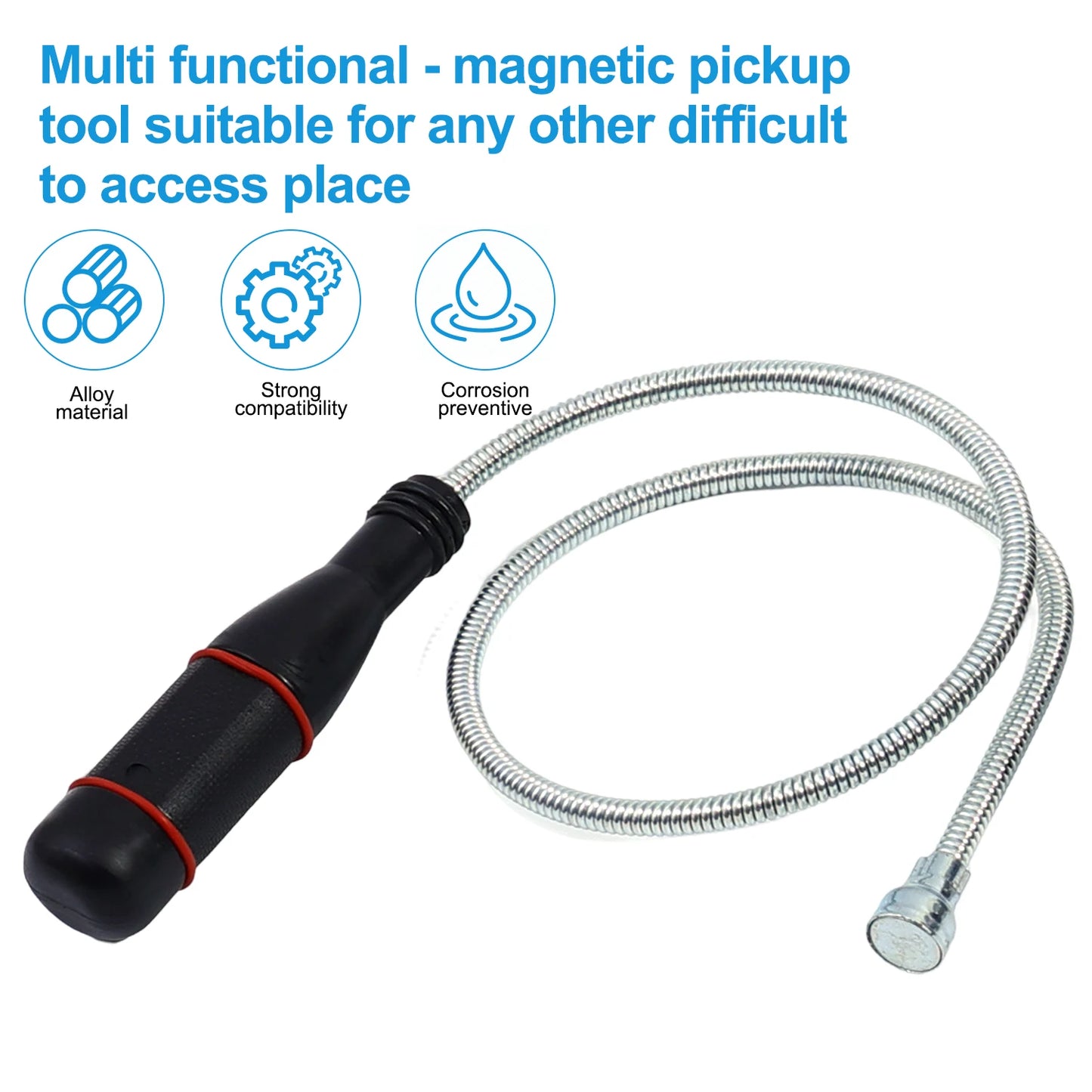 Foldable Magnetic Pickup Tool Flexible Grabber Magnet Tool