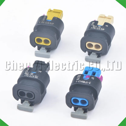2 Pin Waterproof VVT Solenoid Ignition Coil Connector 4F0973702A 11G973702 for VW Audi