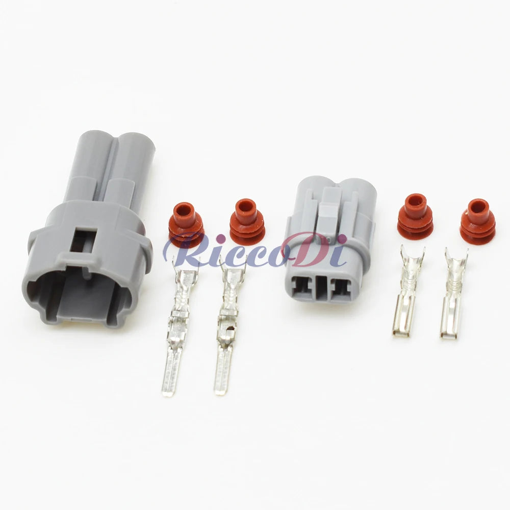 2 Pin 2mm Sealed Connector 6180-2321 6187-2311 DJ7026-2 PA66 Gray Black Waterproof for Honda