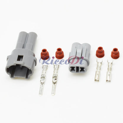 2 Pin 2mm Sealed Connector 6180-2321 6187-2311 DJ7026-2 PA66 Gray Black Waterproof for Honda