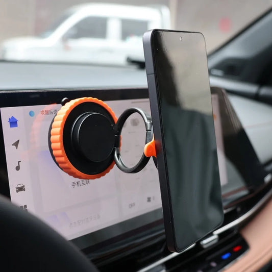 Vacuum Suction Cup Magnetic Car Phone Holder Mount Stand 360 Rotation Foldable Dashboard Windshield Support for Smartphone GPS