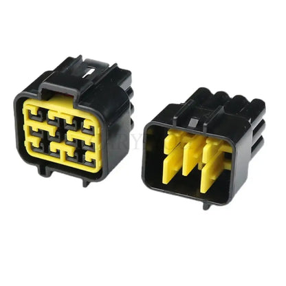 12 pin Furukawa black female male connector showing terminal layout and locking design DJ7121Y-2.3-11 DJ7121Y-2.3-21