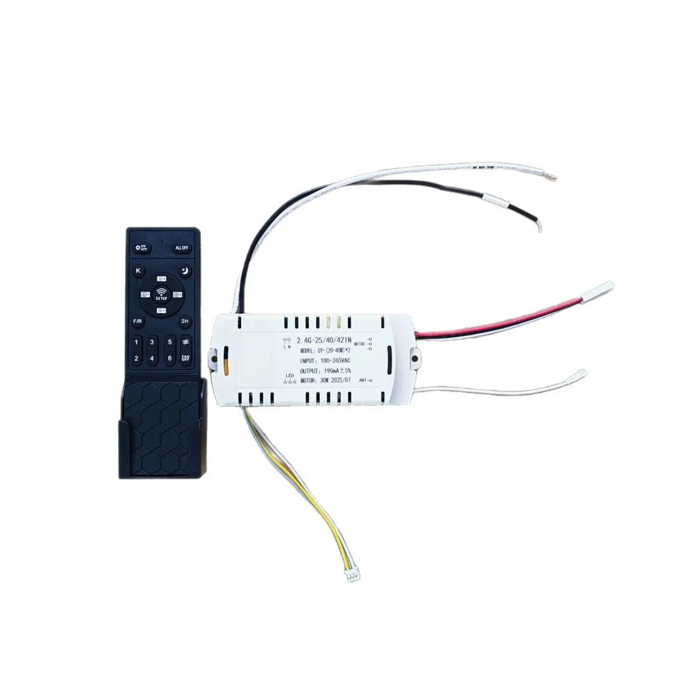Remote Control With Timer Timer Ceiling Fan Remote 100-265V Inverter Controller Receiver Power 20-40W Versatile Compatibility