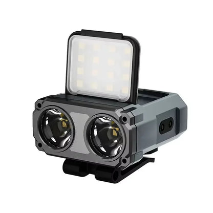 LED Sensor Headlight USB Rechargeable Portable Hat Clip Light Ultra Bright Outdoor Adventure Fishing Lighting Searchlight Torch
