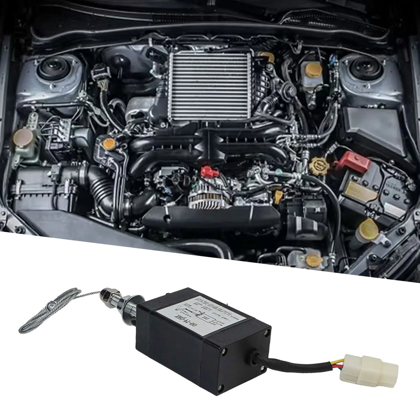 12V Electromagnetic Solenoid Engine Stop XHQ PT Valve for Electric Throttle Adjustment Compatible with Various Engines