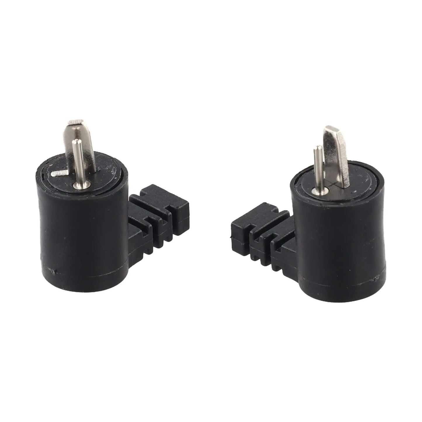 2 Pieces 2 Pin DIN Right Angle Speaker Cable Connectors for Loudspeaker Applications with Screw Terminal Design