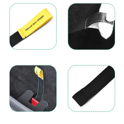 Rear Door Emergency Safety Pull Rope – Emergency Handle Car Accessory for Tesla Model Y (2021-2023) & Highland 2024 (4/1PCS)