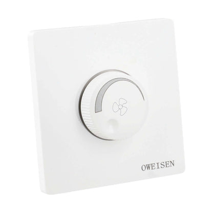 AC 220V Dimmer Switch for Light and Ceiling Fan Speed Control with Wall Mount Button for Enhanced Room Comfort
