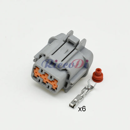 Sumitomo 6 Pin Waterproof Auto Connector Car Headlight Male Female Plug 6188-0560 6189-1175 6185-5177 For Teana