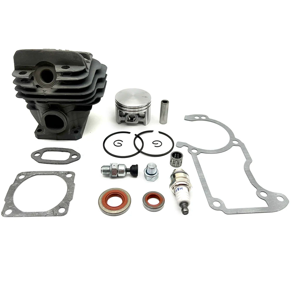 Cylinder Piston Set For Stihl 026 MS260 MS 260 44 Mm Incl Sealing Set And  Plugs Cylinder Exhaust Gasket Kit Garden Tool Parts