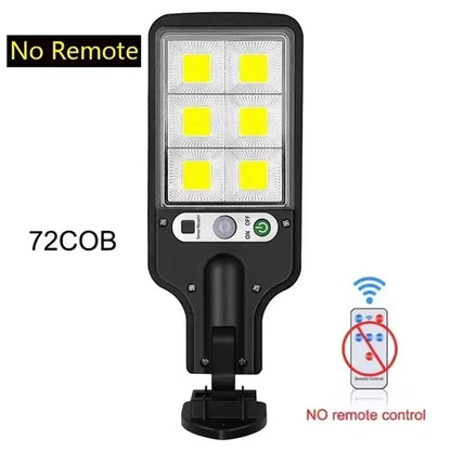 Solar LED Wall Light Outdoor — Motion Sensor, IP65 Waterproof, 3-Mode, 18650 Battery | Garden Street Security Lamp
