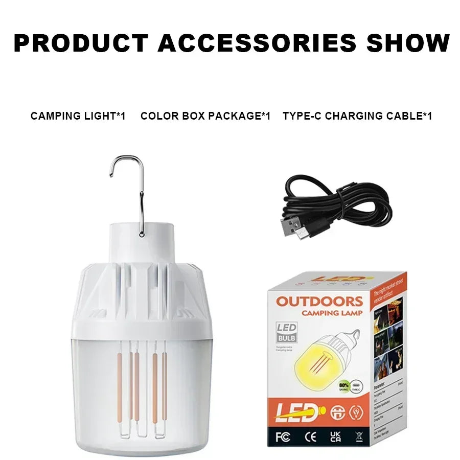 Portable LED Camping Light 3 Lighting Modes Use 3*AAA Battery Camp Lamp For Outdoor Waterproof Camping Hiking Emergency Lantern