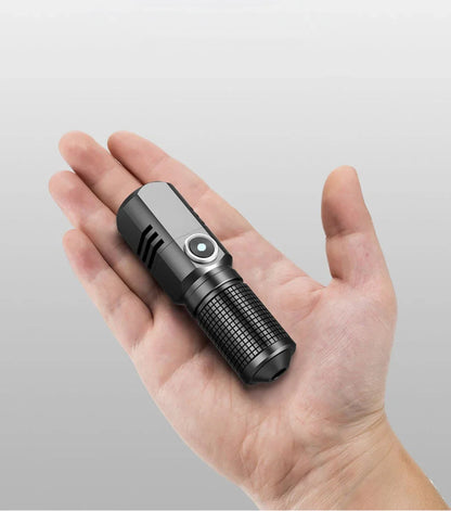 Mini LED Flashlight Super Bright Zoom Tactical USB Rechargeable Torch