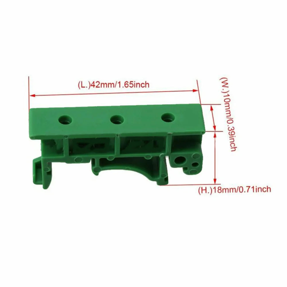 PCB DIN C45 Rail Mount Adapter for DIN 35 Mounting Rails, Plastic PCB Bracket Clips, 35mm Electrical Part