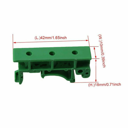 PCB DIN C45 Rail Mount Adapter for DIN 35 Mounting Rails, Plastic PCB Bracket Clips, 35mm Electrical Part