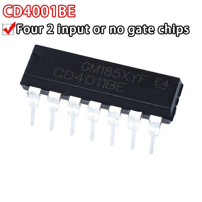 5PCS CD4000 Series DIP-14 Digital Logic IC Chip Set CD4001BE–CD4066BE