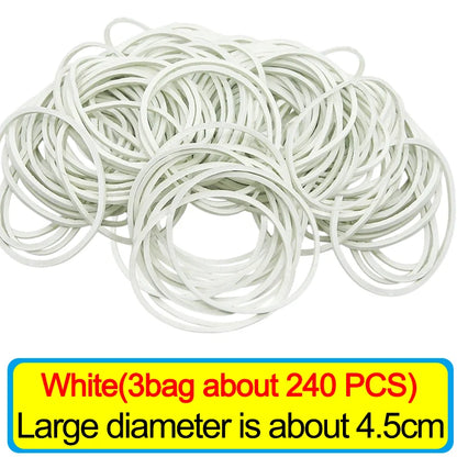 Wholesale Multicolour Elastic Rubber Bands Adjustable Fastener O Rings Stretchable Household Office School Stationery Supplies